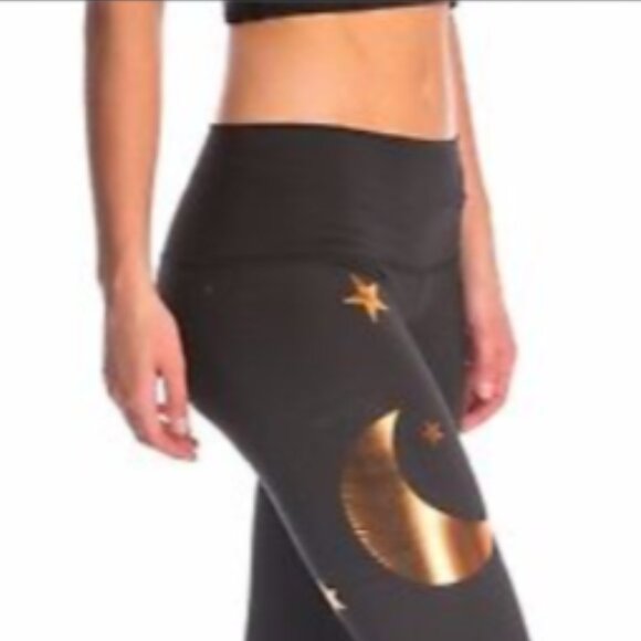 Brand New Teeki Goddess Moon and Stars Yoga Capri Legging - Picture 6 of 12